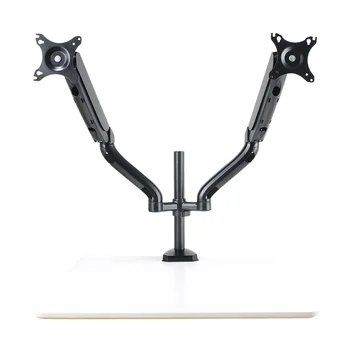 Кронштейн для мониторов ЖК Buro M8 черный 17"-27" макс.9кг крепление к столешнице поворот и наклон