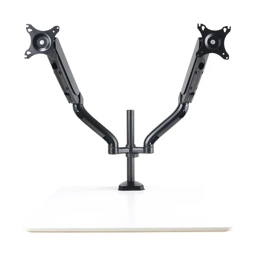 Кронштейн для мониторов ЖК Buro M8 черный 17"-27" макс.9кг крепление к столешнице поворот и наклон