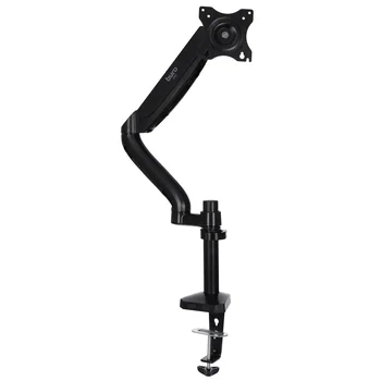 Кронштейн для мониторов ЖК Buro M10 черный 17"-27" макс.9кг крепление к столешнице поворот и наклон