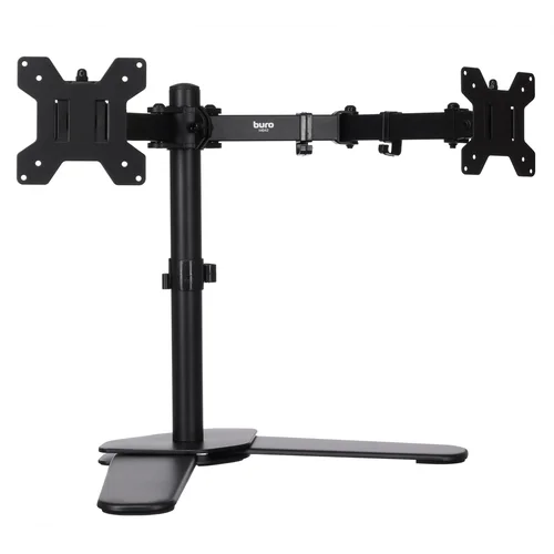 Кронштейн для мониторов ЖК Buro M042 черный 17"-27" макс.8кг настольный поворот и наклон