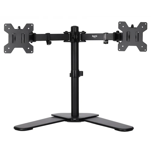Кронштейн для мониторов ЖК Buro M042 черный 17"-27" макс.8кг настольный поворот и наклон
