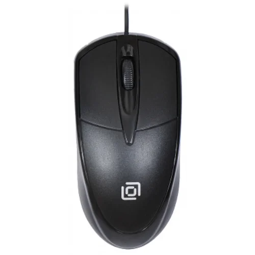 Мышь Оклик 125M черный оптическая (1200dpi) USB (3but)