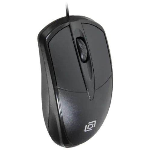 Мышь Оклик 125M черный оптическая (1200dpi) USB (3but)