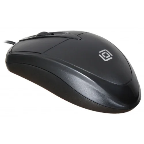 Мышь Оклик 125M черный оптическая (1200dpi) USB (3but)