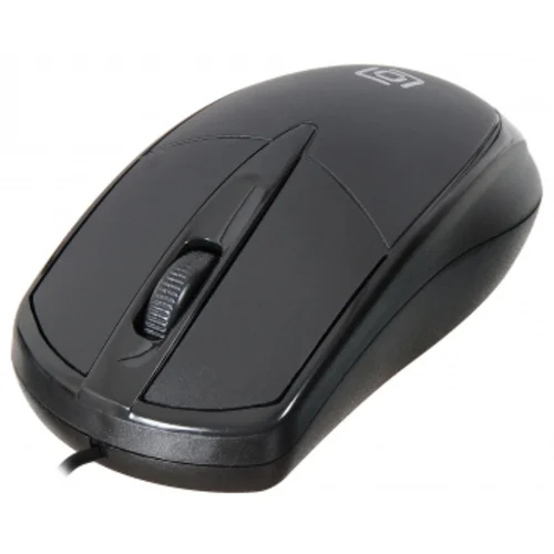 Мышь Оклик 125M черный оптическая (1200dpi) USB (3but)