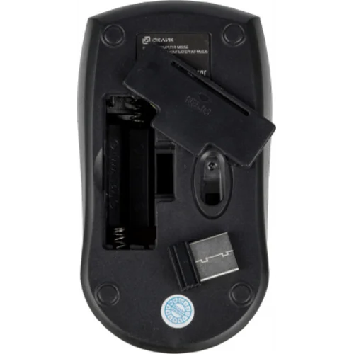 Мышь Оклик 540MW черный оптическая (1200dpi) беспроводная USB для ноутбука (3but)