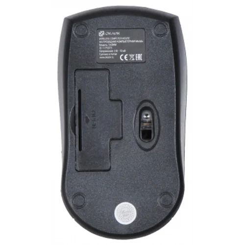 Мышь Оклик 540MW черный оптическая (1200dpi) беспроводная USB для ноутбука (3but)