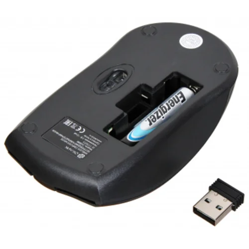 Мышь Оклик 540MW черный оптическая (1200dpi) беспроводная USB для ноутбука (3but)