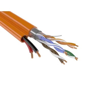 Безгалогенный кабель combi F/UTP4 Cat5e ZH нг(А)-HF 2х0,75 для СКС и IP-сетей