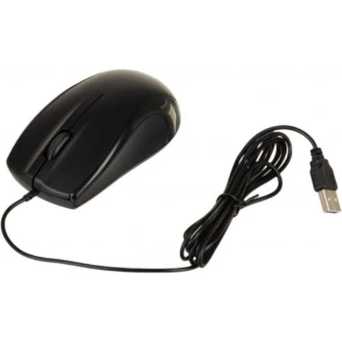 Мышь Оклик 185V2 черный оптическая (1200dpi) USB для ноутбука (3but)