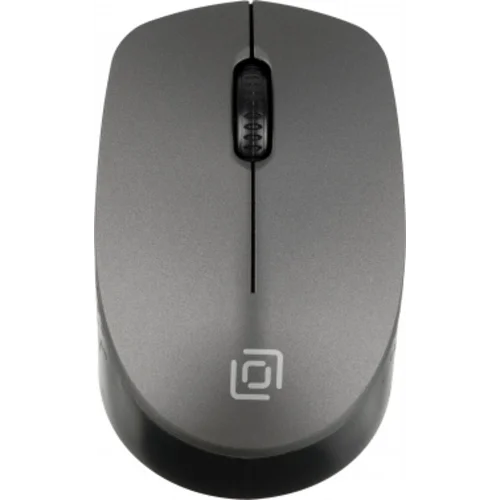 Мышь Оклик 486MW черный/серый оптическая (1600dpi) беспроводная USB для ноутбука (3but)