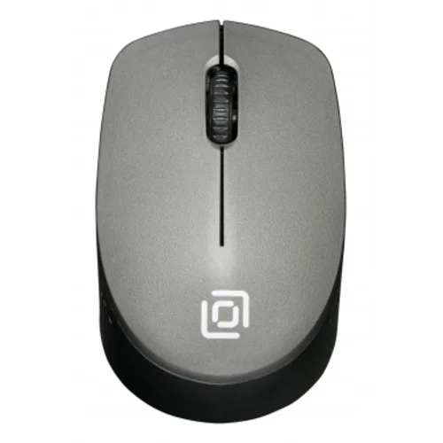 Мышь Оклик 486MW черный/серый оптическая (1600dpi) беспроводная USB для ноутбука (3but)