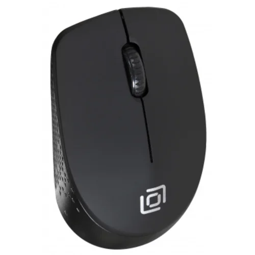 Мышь Оклик 486MW черный оптическая (1600dpi) беспроводная USB для ноутбука (3but)