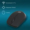 Мышь Оклик 486MW черный оптическая (1600dpi) беспроводная USB для ноутбука (3but)