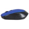 Мышь Оклик 488MW черный/синий оптическая (1600dpi) беспроводная USB для ноутбука (4but)