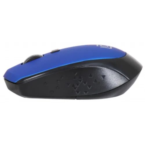Мышь Оклик 488MW черный/синий оптическая (1600dpi) беспроводная USB для ноутбука (4but)