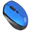Мышь Оклик 488MW черный/синий оптическая (1600dpi) беспроводная USB для ноутбука (4but)
