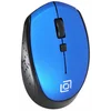 Мышь Оклик 488MW черный/синий оптическая (1600dpi) беспроводная USB для ноутбука (4but)