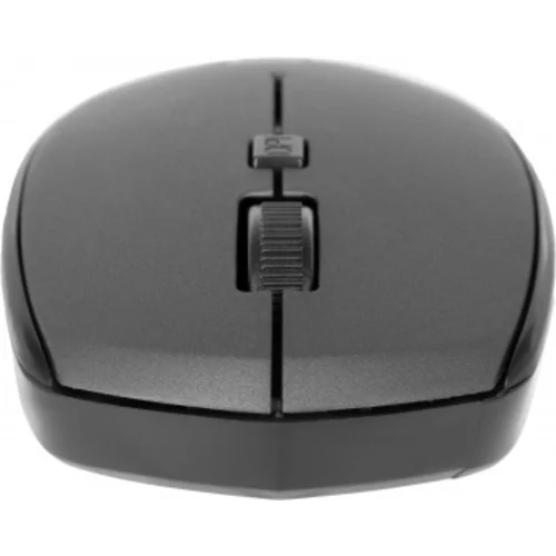 Мышь Оклик 488MW черный/серый оптическая (1600dpi) беспроводная USB для ноутбука (4but)