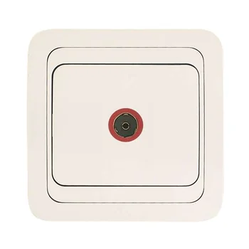 Розетка телевизионная TV 1-м СП Mimoza 16А IP20 бел./бел. Makel 12007