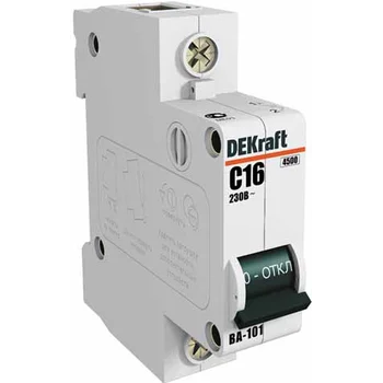Выключатель автоматический модульный 1п C 16А 4.5кА ВА-101 SchE 11054DEK