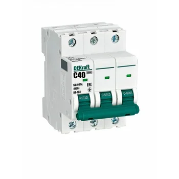 Выключатель автоматический модульный 3п C 40А 6кА ВА-103 DEKraft 12309DEK