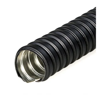 Металлорукав в ПВХ изоляции Р3-ЦПнг 20 d20мм без протяжки черн. (уп.50м) ЗЭТАРУС zeta44205