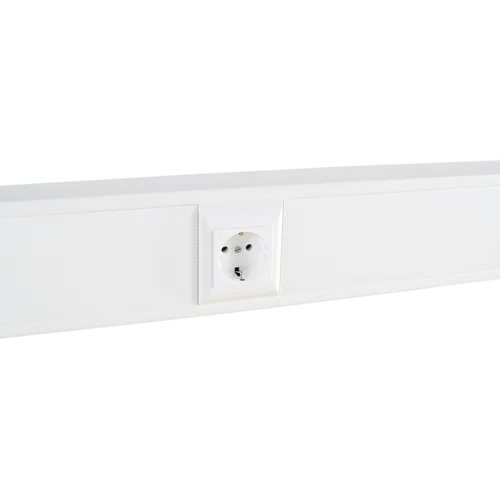 Суппорт с рамкой на 1 пост (45х45) в профиль для кабельного канала 130х50