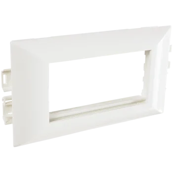 Суппорт с рамкой на 1 пост (45х45) в профиль для кабельного канала 130х50