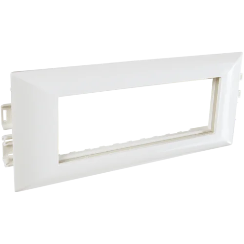 Суппорт с рамкой на 1 пост (45х45) в профиль для кабельного канала 130х50