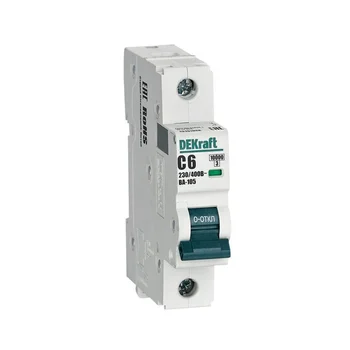 Выключатель автоматический модульный 1п C 6А 10кА ВА-105 DEKraft 13151DEK