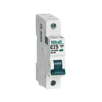 Выключатель автоматический модульный 1п C 25А 10кА ВА-105 DEKraft 13155DEK