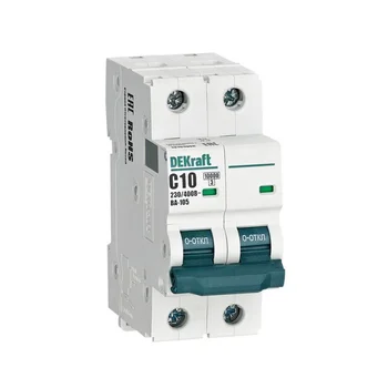 Выключатель автоматический модульный 2п C 10А 10кА ВА-105 DEKraft 13164DEK
