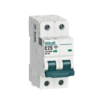 Выключатель автоматический модульный 2п C 25А 10кА ВА-105 DEKraft 13167DEK