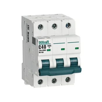 Выключатель автоматический модульный 3п C 40А 10кА ВА-105 DEKraft 13181DEK