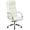 Кресло руководителя Бюрократ T-9927SL слоновая кость кожа крестовина металл хром