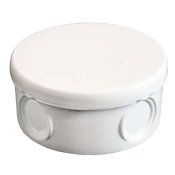 Коробка распределительная ОП d90х45мм IP54 4 выхода без гермовводов крышка защелкивающаяся бел. Eppl