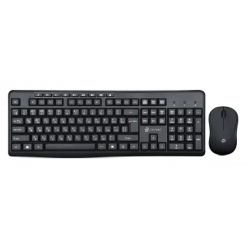 Клавиатура + мышь Оклик 225M клав:черный мышь:черный USB беспроводная Multimedia (1454537)
