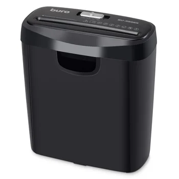 Шредер Buro Home BU-S606S черный (секр.Р-2) ленты 6лист. 11лтр. пл.карты
