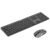 Клавиатура + мышь Оклик 300M клав:серый мышь:серый/черный USB беспроводная slim (1488402)