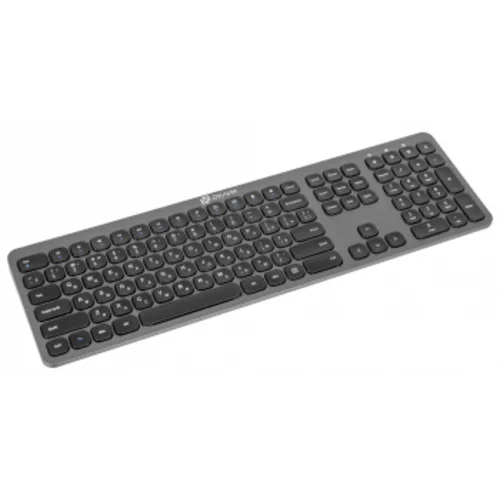 Клавиатура + мышь Оклик 300M клав:серый мышь:серый/черный USB беспроводная slim (1488402)