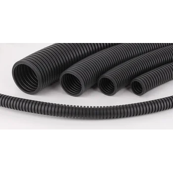 Труба гофрированная 50мм ПВХ с зондом легкая черн. (уп.15м) Ruvinil 15001Ч