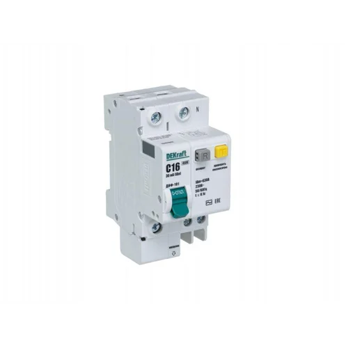 Выключатель автоматический дифференциального тока 2п (1P+N) C 16А 30мА тип AC ДИФ-101 со встроен. за