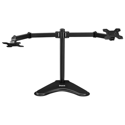 Кронштейн для мониторов ЖК Buro BU-M042-D черный 17"-32" макс.16кг настольный поворот и наклон верт.