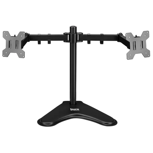 Кронштейн для мониторов ЖК Buro BU-M042-D черный 17"-32" макс.16кг настольный поворот и наклон верт.