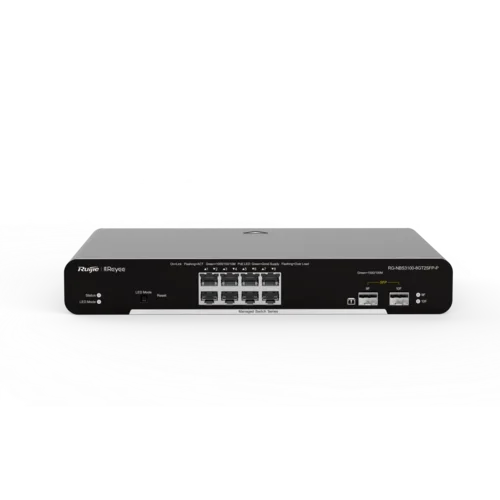 Коммутатор L2 8*1Гб/c + 2*SFP, 125W PoE, металлический корпус