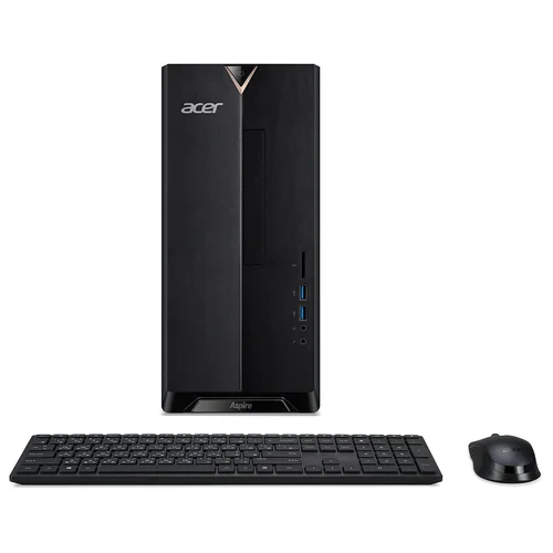 ПК Acer Aspire XC-830 Cel J4025 (2) 4Gb SSD128Gb UHDG 600 CR Windows 10 Home GbitEth 65W черный
