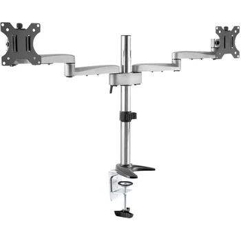 Кронштейн для мониторов Ultramounts UM 707 серебристый 13"-32" макс.8кг крепление к столешнице поворот и наклон