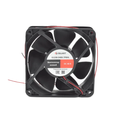 Вентилятор осевой SILART, 120 х 120 х 38, 48 VDC, подшипник качения
