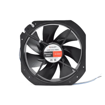 Вентилятор осевой SILART, 280 х 280 х 80, 220 VAC, подшипник качения